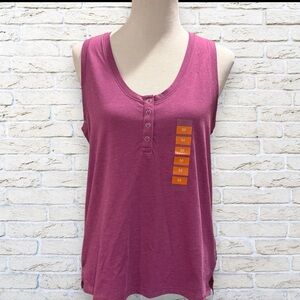 NWT Eddie Bauer Henley Tank Top Size Medium